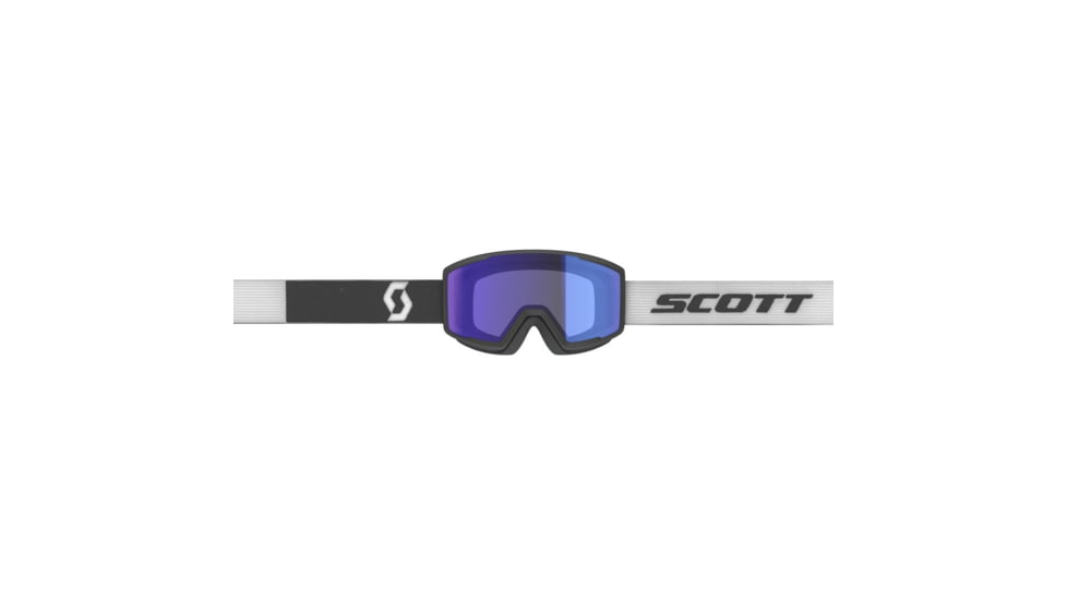 SCOTT Factor Pro Goggle, Team White/Black/Illuminator Blue Chrome, 2835677068342