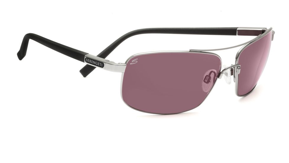 Serengeti Modena Sunglasses - Gunmetal w/ Denim Tannery Frame, Drivers Polarized Lenses 7548