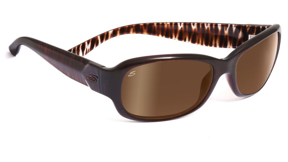 Serengeti Pareto Sunglasses - Shiny Gunmetal Frame, Polar PhD Sedona Lenses 7575