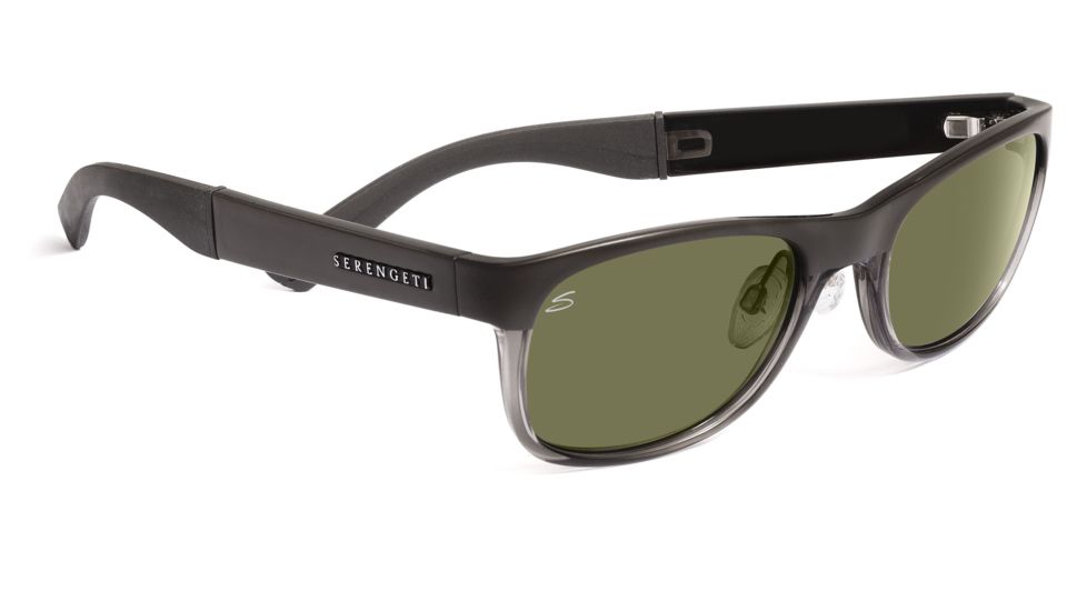 Serengeti Levanto Sunglasses - Satin Black Frame, Drivers Polarized Lenses 7585