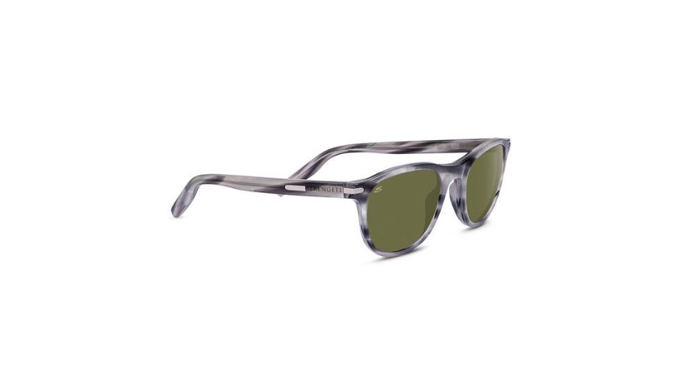 Serengeti Andrea Sunglasses,Feather Gray Frame,Polarized 555nm Round Lens 8467