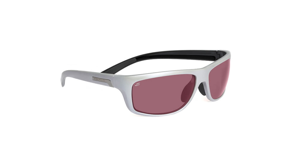 Serengeti Assisi Single Vision Rx Sunglasses Silver Pearl Black Frame 7611