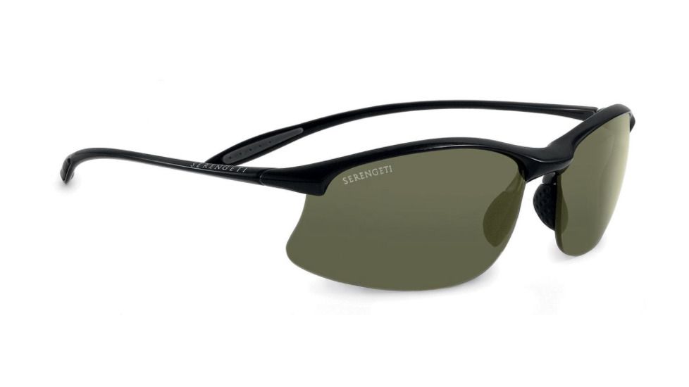 Serengeti Maestrale Progressive Prescription Sunglasses, Shiny Black Frame, Polarized, Photochromic, 7712PR