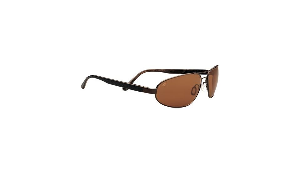 Serengeti Monza Sunglasses, Satin Dark Brown/Black Brown Laser Tortoise 7794RX