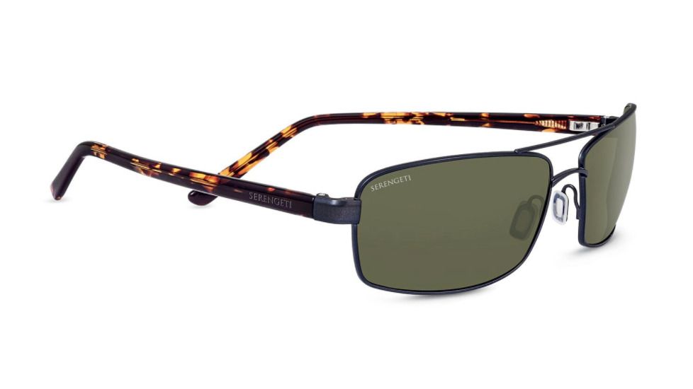 Serengeti San Remo Progressive Prescription Sunglasses, Satin Gunmetal / Tortoise Frame, Polarized, Photochromic, 8452PR