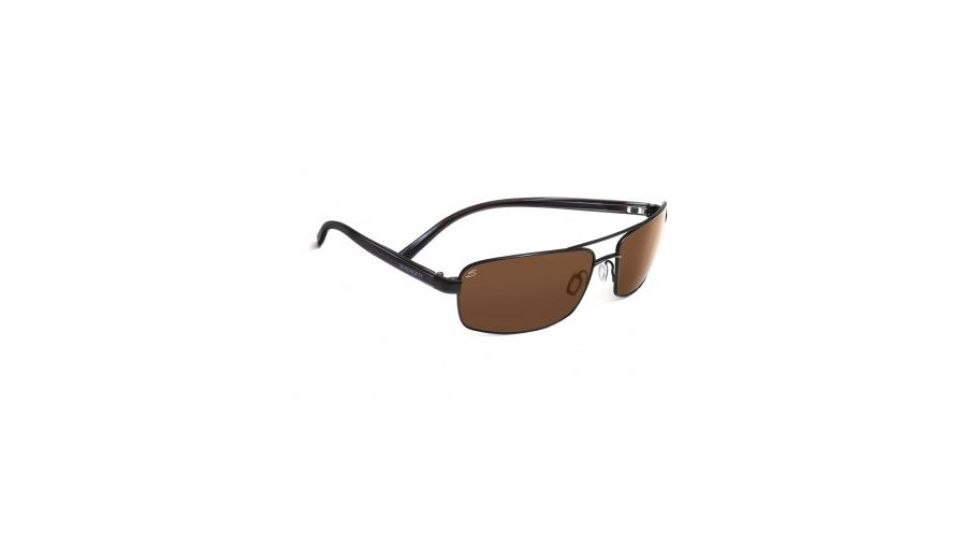 Serengeti San Remo Sunglasses, Satin Black/Gray Stripe 7605PR