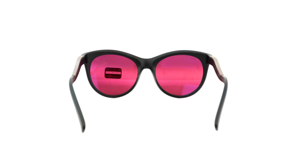 Serengeti Valentina, Polarized Sedona Bi mirror, Round/Cat-Eye, Female, Satin Black/Satin Silver, Medium, 8570