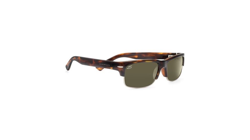 Serengeti Vasio Single Vision Rx Sunglasses - Dark Tortoise Frame 7376