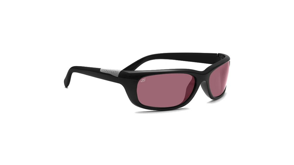 Serengeti Verucchio Single Vision Rx Sunglasses Shiny Black Frame 7726