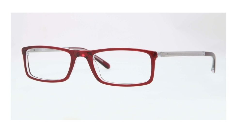 Sferoflex SF1139 Bifocal Prescription Eyeglasses C509-53 - Bordeaux Top On Trasparent Frame