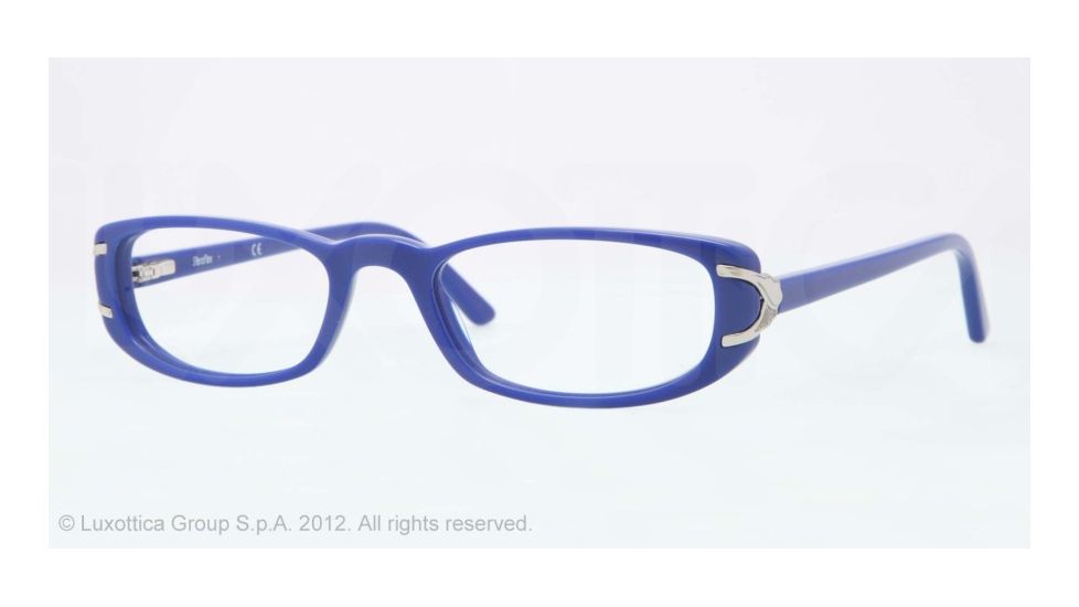 Sferoflex SF1550 Progressive Prescription Eyeglasses C567-51 - Blue Frame, Demo Lens Lenses