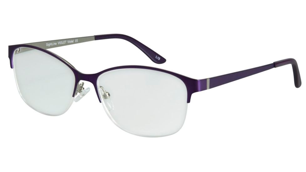 Sightline Violet Single Vision Prescription Eyeglasses, Violet Frame, SLPVIOVIO100SV