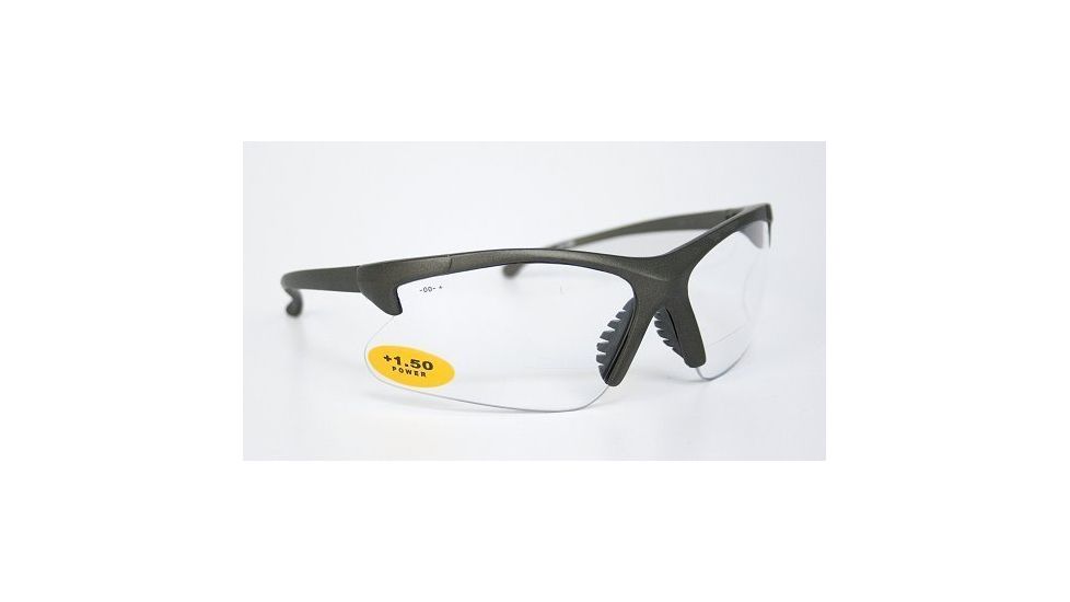 Silencio Shooting Glasses w/Gunmetal Frame &amp; Yellow Magnifying Inserts 3014950