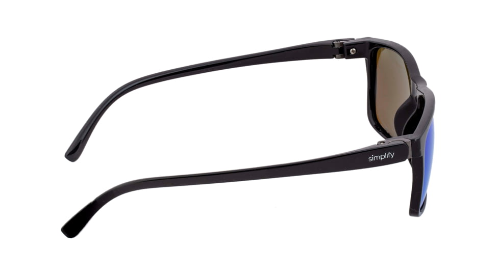 Simplify Ellis Polarized Sunglasses - Unisex, Black/Blue, One Size, SSU123-BL