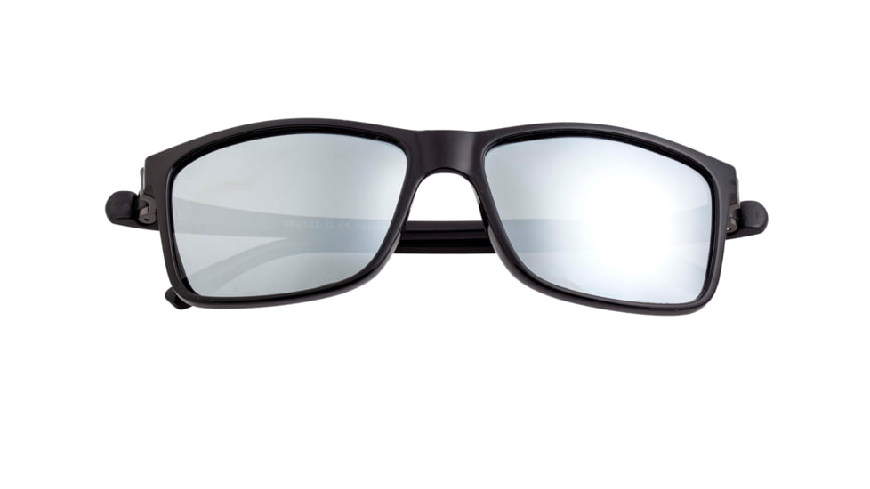 Simplify Ellis Polarized Sunglasses - Unisex, Black/Silver, One Size, SSU123-SL