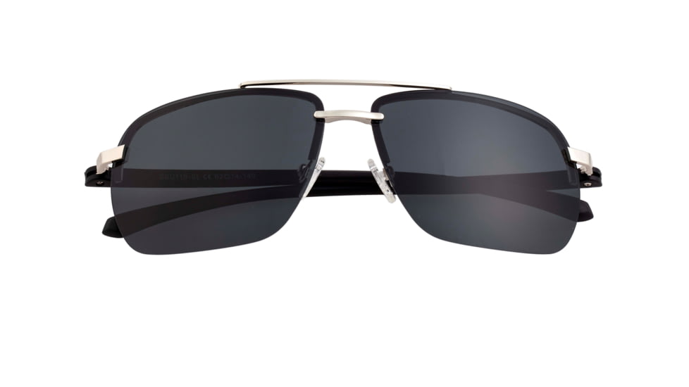 Simplify Lennox Polarized Sunglasses - Unisex, Silver/Black, One Size, SSU119-SL