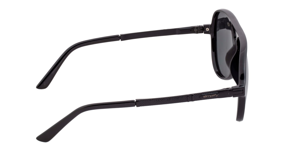 Simplify Spencer Polarized Sunglasses - Unisex, Gloss Black/Black, One Size, SSU120-BK