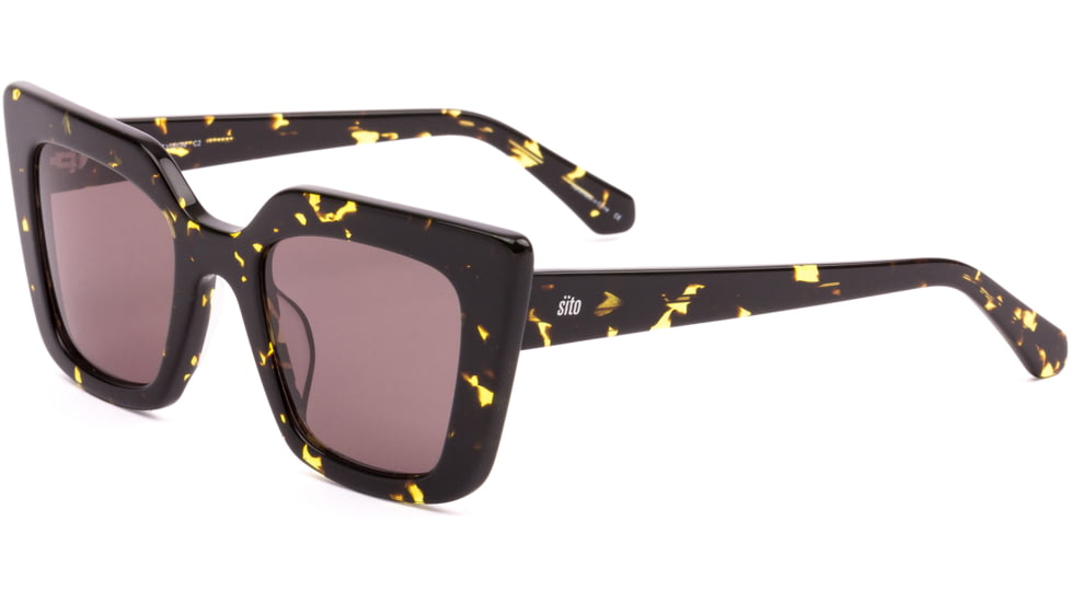 Sito Cult Vision Sunglasses, Limeade Tort Frame, Iron Grey Polarized Lens, SICTV007P