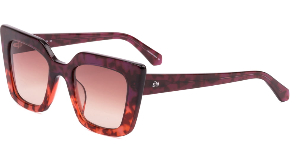 Sito Cult Vision Sunglasses, Rosewood Tort Frame, Rosewood Gradient Lens, SICTV006S
