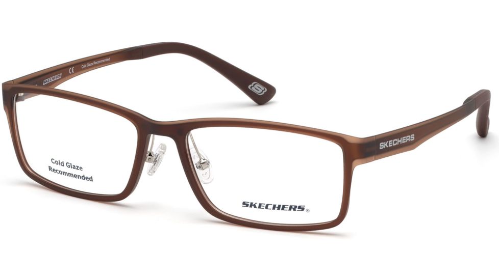 Skechers SE3225 Eyeglass Frames - Matte Dark Brown Frame Color