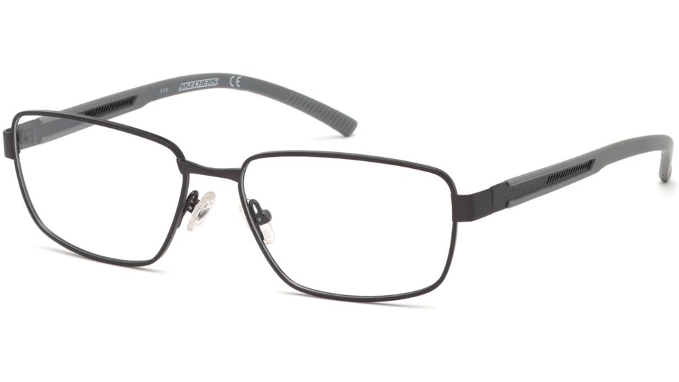 Skechers SE3234 Eyeglass Frames - Matte Black Frame Color, Matte Black Lens Color