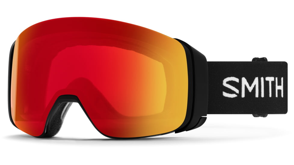 Smith 4D Mag Goggle, ChromaPop Photochromic Red Mirror , Black, M007320JX99OQ