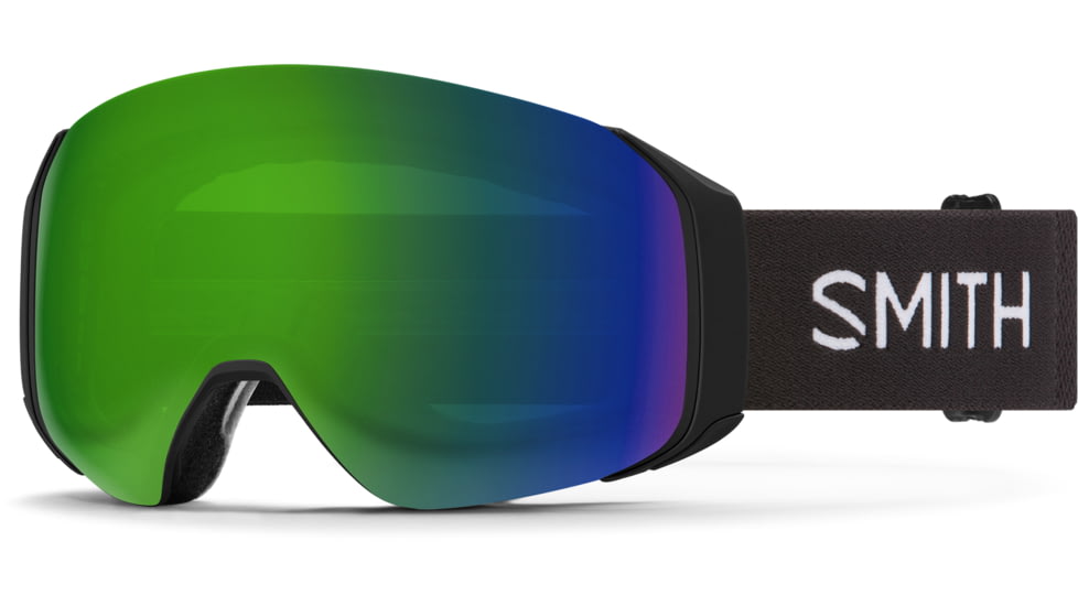 Smith 4D Mag S Googles, ChromaPop Sun Green Mirror, Black, M007600JX99MK