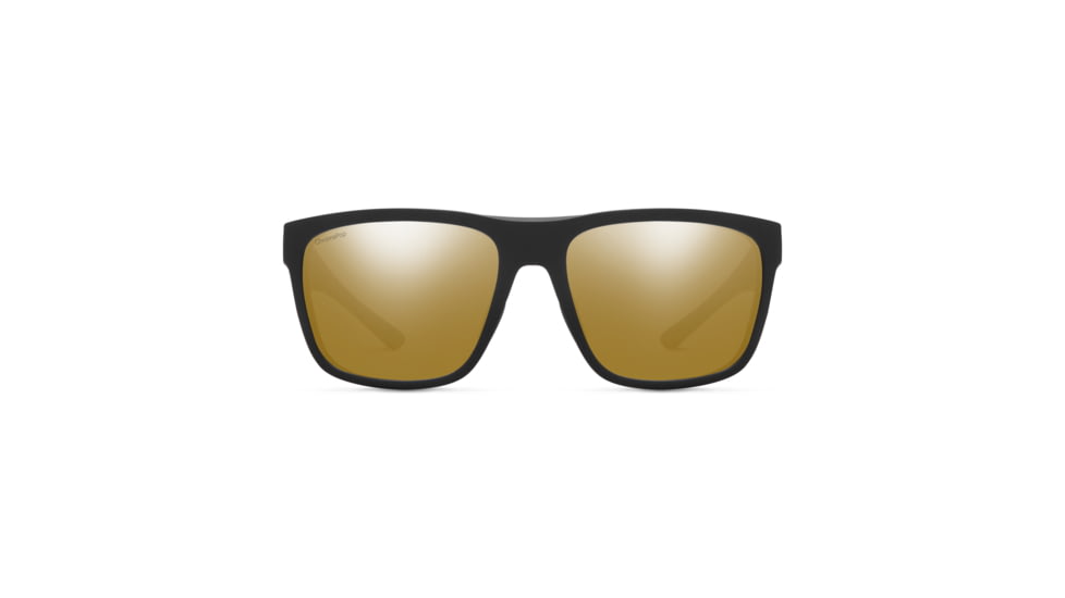 Smith Barra Sunglasses, Matte Black Frame, ChromaPop Polarized Bronze Mirror Lens, 20126800360QE