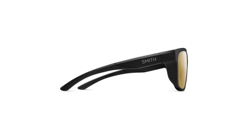 Smith Barra Sunglasses, Matte Black Frame, ChromaPop Polarized Bronze Mirror Lens, 20126800360QE