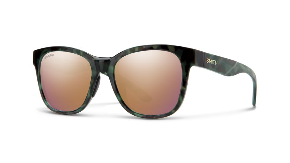 Smith Caper Sunglasses - Womens, Camo Tort Frame, Chromapop Rose Gold Lens, 201042PHW539V