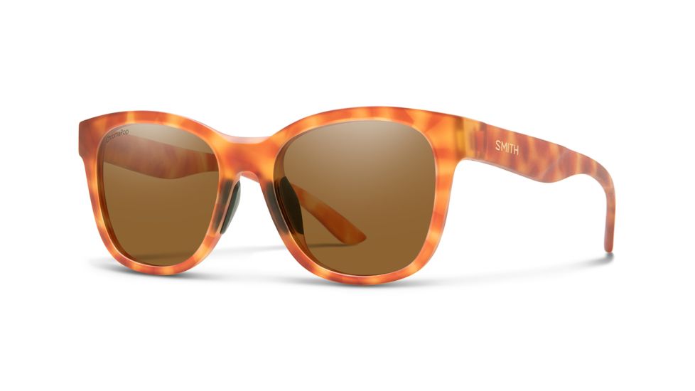 Smith Caper Sunglasses - Womens, Matte Golden Tort Frame, Chromapop Brown Lens, 2010422M953L5