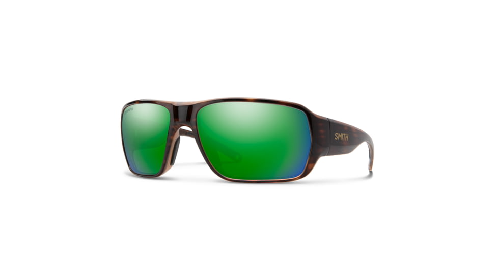 Smith Castaway Sunglasses, Tortoise Frame, ChromaPop Glass Polarized Green Mirror Lens, 20317308663UI