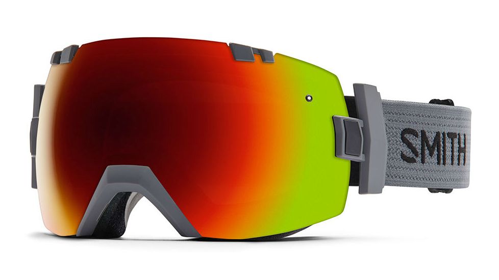 Smith I/OX Goggle-Charcoal-Red Sol-X Mirror
