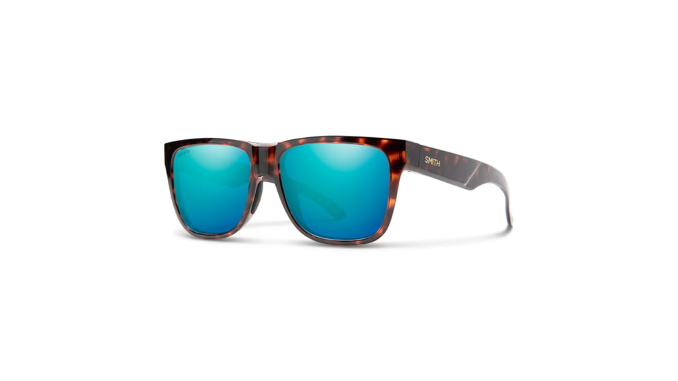 Smith Lowdown 2 Sunglasses, Tortoise Frame, ChromaPop Polarized Opal Mirror Lens, 20094108656QG