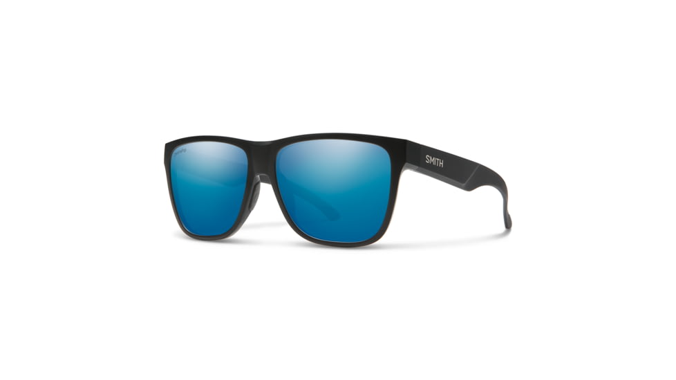 Smith Lowdown XL 2 Sunglasses, Matte Black Frame, ChromaPop Polarized Blue Mirror Lens, 20151400360QG