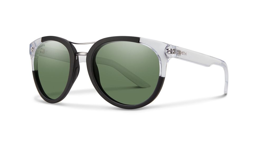 Smith Optics Bridgetown Bifocal Prescription Sunglasses, Matte Black Crystal Block Frame, Polarized, BNCPGNMBCBBI