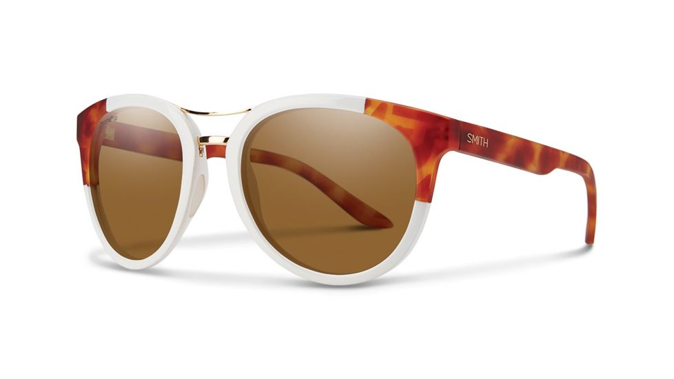 Smith Optics Bridgetown Bifocal Prescription Sunglasses, White Honey Tortoise Block Frame, Polarized, BNCPBRWHTBBI