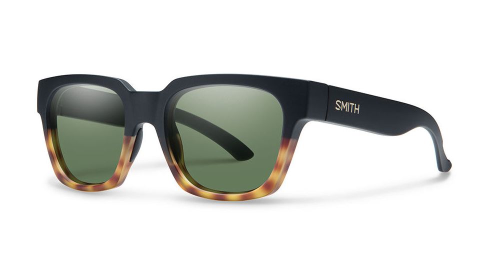 Smith Optics Comstock Single Vision Prescription Sunglasses, Matte Black Fade Tortoise Frame, CMPCGNMBFTSV