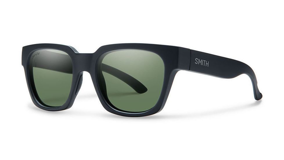 Smith Optics Comstock Single Vision Prescription Sunglasses, Matte Black Frame, Polarized, CMCPGNMBSV