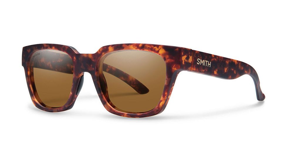 Smith Optics Comstock Single Vision Prescription Sunglasses, Matte Vintage Havana Frame, Polarized, CMCPBRMVHVSV
