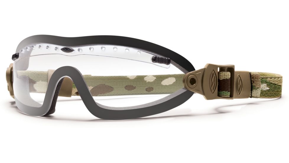 Smith Optics Elite Boogie Sport Goggle, Multicam Strap, Clear BSPMCCL13