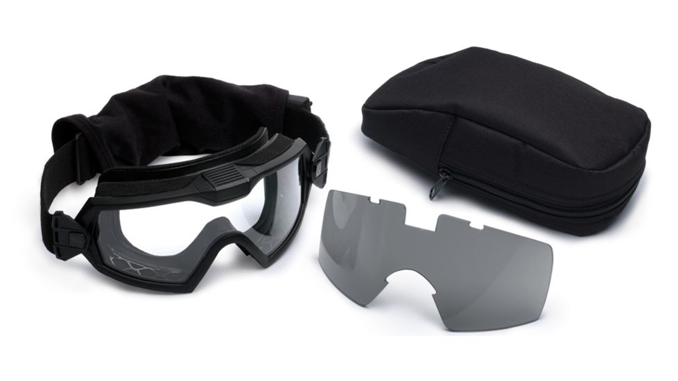 Smith Elite OTW Turbo Fan Goggles Field Kit - Black w/ Clear &amp; Gray Lenses