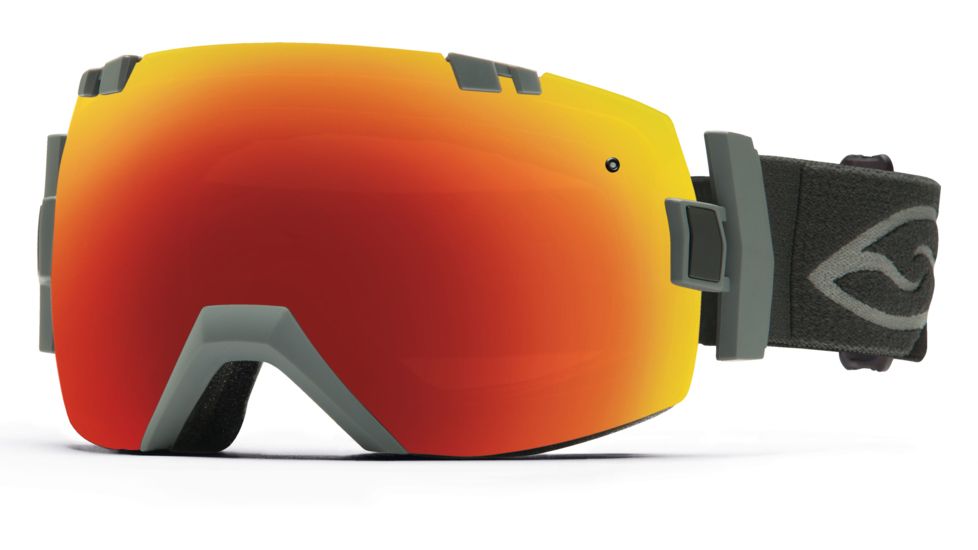 Smith Optics I/OX Goggle Charcoal Frame/Red Sol-X/Blue Sensor Lens IL7DXCC15