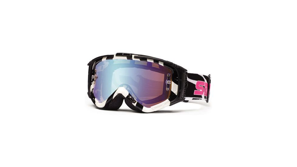 Smith Optics Intake Graphic MotoSport Goggles - Black Zebrah frame, Sensor Mirror lens