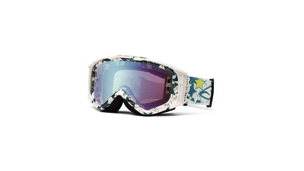 Smith Optics Intake Graphic MotoSport Goggles - Jade Star Camo frame, Sensor Mirror lens