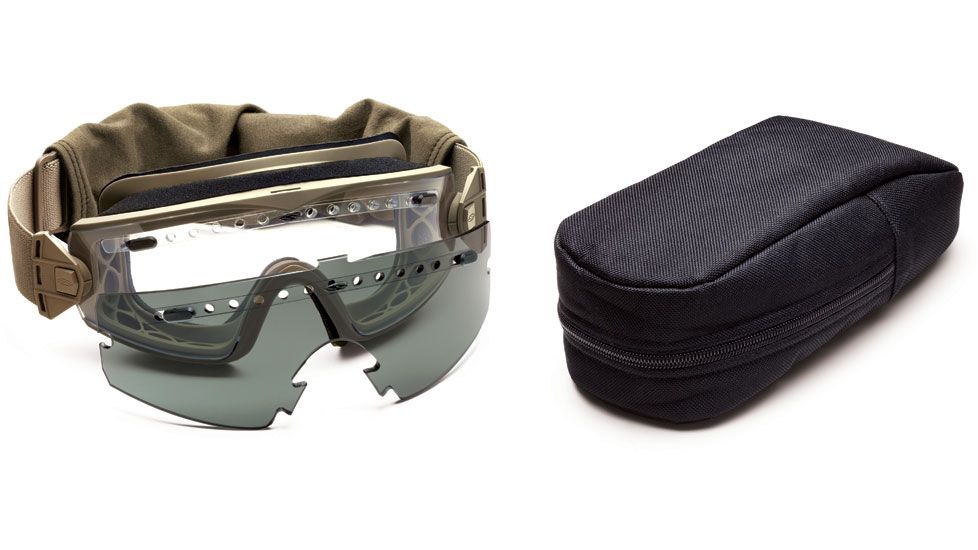 Smith Elite Lopro Regulator Goggles w/ Gray Spare Lens, Tan 499 LPG01T49912-2R