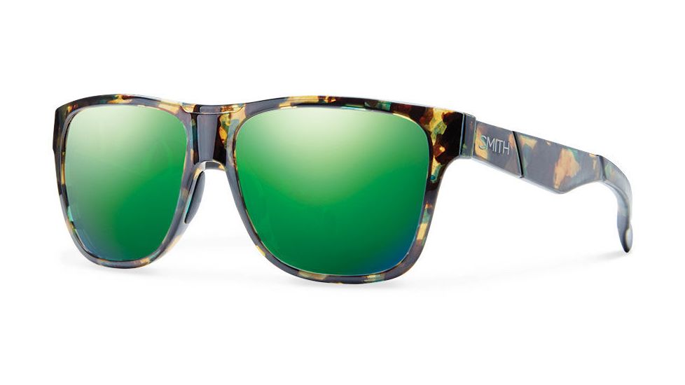 Smith Optics Lowdown Single Vision Prescription Sunglasses, Flecked Green Tortoise Frame, LDPCGMFGTSV