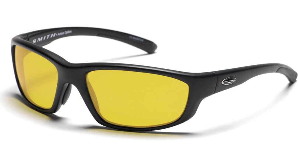 Smith Optics Passage Sunglasses with Black frames and Amber Polarized lenses
