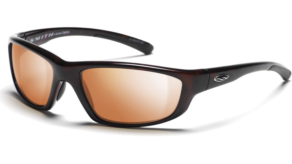 Smith Optics Passage Sunglasses with Tortoise frames and Copper Mirrored lenses