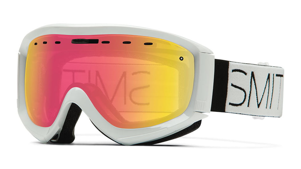 Smith Optics Prophecy OTG Goggle White Block Frame/Red Sensor Lens PR6RZWBL15